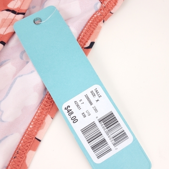 CACTUS swim bathing suit bottom high waist size X leopard print New - Picture 6 of 8